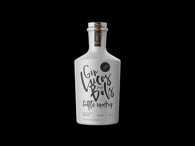 Download Gin Ceramic Bottle Mockup By Mock Up Ru On Dribbble