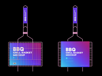 Download Portable Grilling Basket Mockup By Mock Up Ru On Dribbble