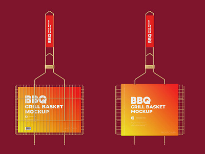 Download Portable Grilling Basket Mockup By Mock Up Ru On Dribbble