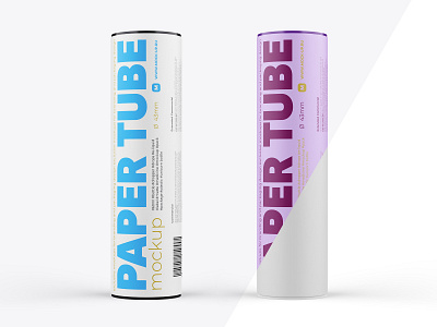 Paper Tube Mockup 43x152mm