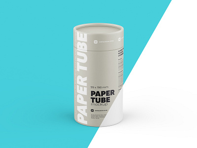 Paper Tube Mockup 99x190mm