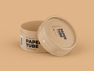 Download Opened Paper Tube Mockup 99x70mm By Mock Up Ru On Dribbble