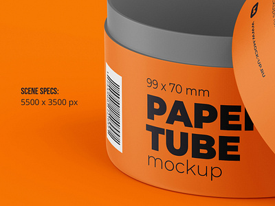 Download Opened Paper Tube Mockup 99x70mm By Mock Up Ru On Dribbble