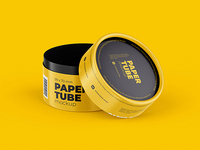 Download Opened Paper Tube Mockup 99x70mm By Mock Up Ru On Dribbble