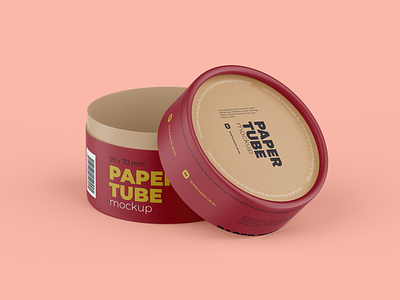 Download Opened Paper Tube Mockup 99x70mm By Mock Up Ru On Dribbble