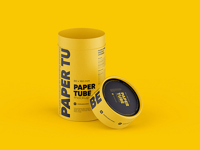 Download Opened Paper Tube Mockup 80x160mm By Mock Up Ru On Dribbble