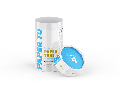 Download Opened Paper Tube Mockup 80x160mm By Mock Up Ru On Dribbble