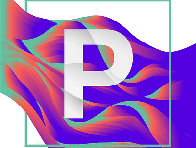 P 🍭 My Flow branding colores design fluid fluid art illustration logo myth p poster print