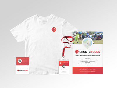 Sports Tours Rebrand adobe illustrator adobe photoshop branding businesscard clean geotag lanyard logo mockup mockups poster sport sports sports logo t shirt