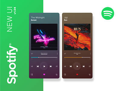 Spotify Music Player Redesign adobe illustrator app clean concept design gradient mobile music app music player music player app music player ui neumorphism redesign spotify ui ux vector