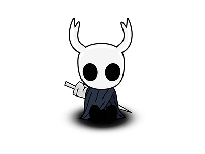 Hollow Knight affinity designer character design fan art game gaming hollow knight illustration vector video game