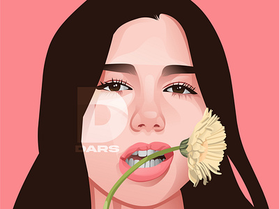 Dua Lipa Vector Portrait