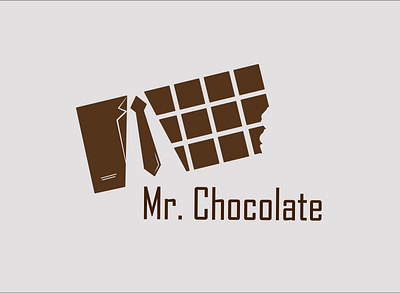 Mr.Chocolate branding chocolate chocolate bar design dribbble best shot flat graphic illustration logo logodesign typography web