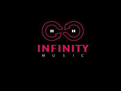 infinity Music branding design dribbble dribbbleweeklywarmup flat graphic illustration infinity music logo logodesign vector