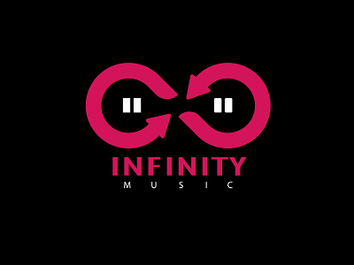 infinity Music branding design dribbble dribbbleweeklywarmup flat graphic illustration infinitymusic logo logodesign vector