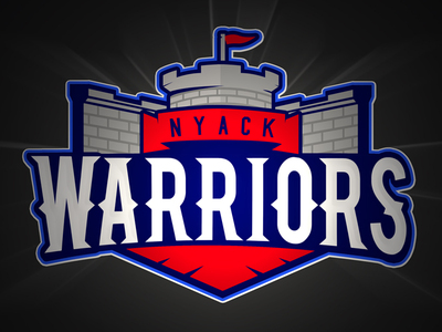 Warriors castle college illustrator logo nyack sports warriors