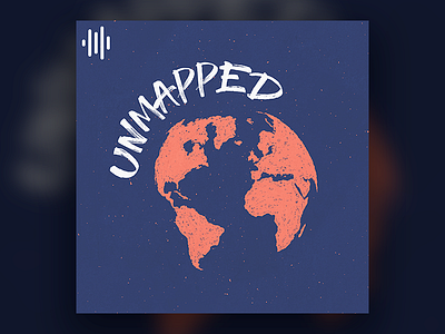 Unmapped - Podcast Cover Art album art cover art podcast travel unmapped world
