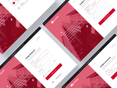 Sign Up Process of Huawei Event Website event huawei login sign in sign up signin signup ui ux