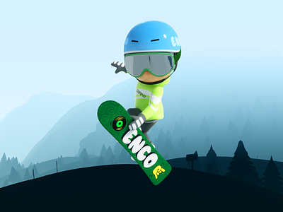 ski 3d animation ski ui