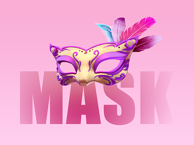 Carnival Mask 3d c4d carnival mask design gift icon mask