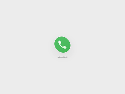 Live icon Missed call animation call icon missed ui uilab