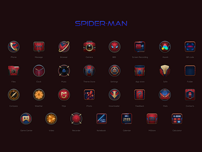 Spider-Man icon icons spider man theme ui uilab xiaomi