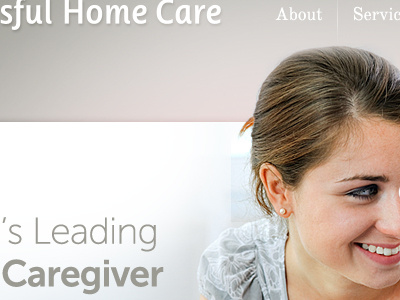 Hero Banner for Caregiver Design clean glow simple