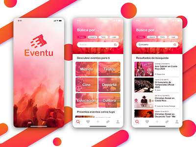 Eventu app UX/UI design