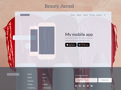 App for Beauty Jurnal app branding design icon logo ui ux web website