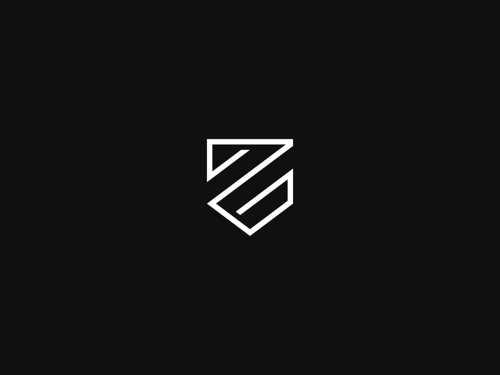 ZAKO – Logo animation black brand studio grid key visual logo motion shield sign stone vector