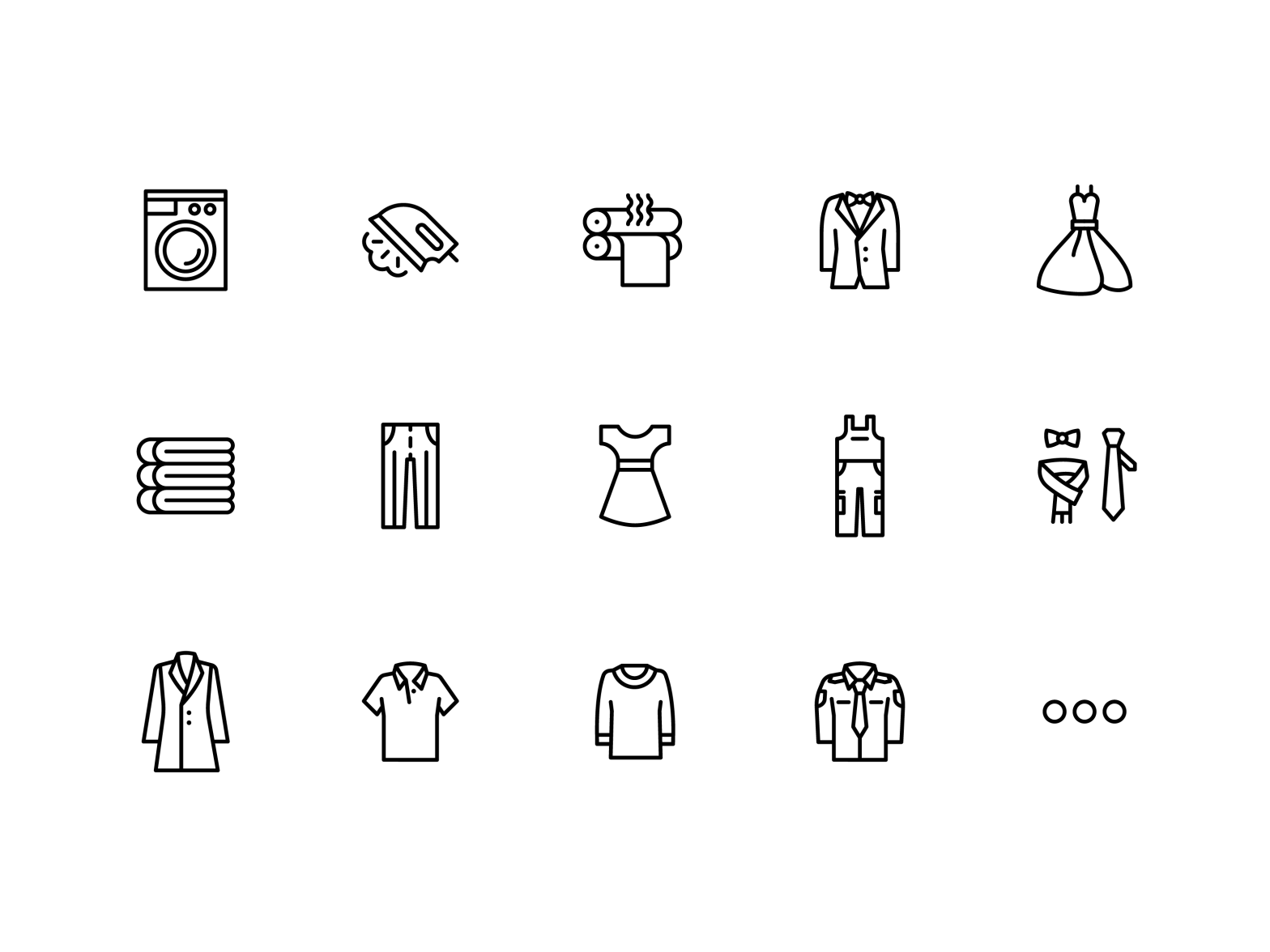 Pani, pana pranie – Laundry icons by s'sense on Dribbble