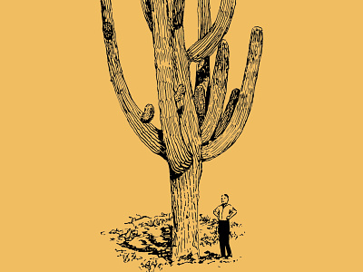 Cactus Man cactus design illustration logo pop art