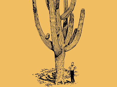 Cactus Man cactus design illustration logo pop art