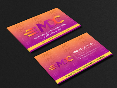 MDC BusinessCard banner design book cover business business card business card design flyer design illustration vector