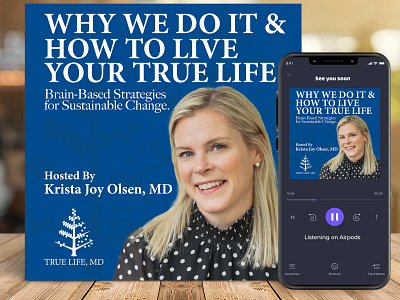 Life coaching podcast for MD's needs your creativity! banner design billbord design book cover design branding cover art flyer design graphic design illustration photograpy podcast podcast art podcast cover podcast design trypograpy