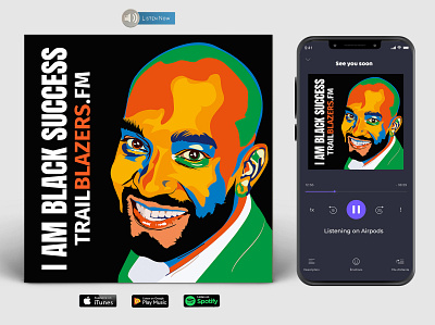 Black Success Podcast Design banner design cover art design flyer design google graphic design itunes motion graphics podcast