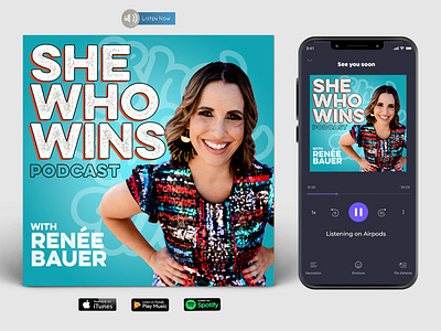 She Who Wins Podcast Design