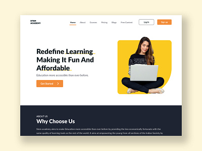 E-learning platform web UI Design