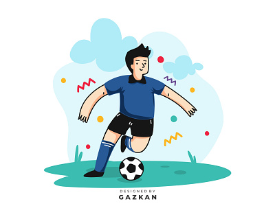 Football Soccer Illustration digital illustration digital illustrator euro2021 football football illustration hand drawn illustration illustration illustrator soccer soccer illustration