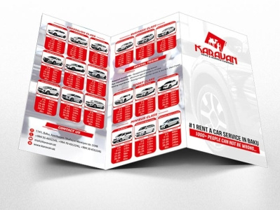 Booklet development for Karavan Rent booklet design branding corporate design design illustration vector
