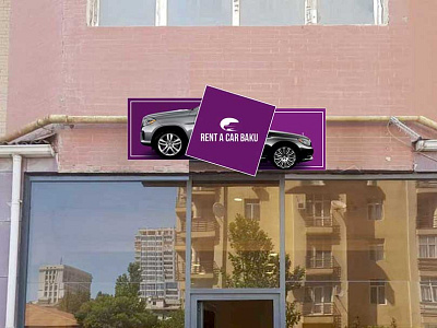 Development of outdoor advertising layout for Rent a car company