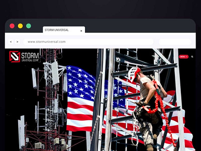 Landing page for USA telecommunication company