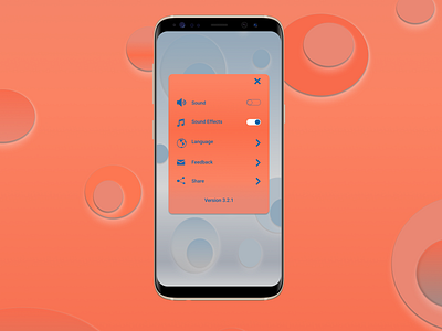 DailyUI007 - Settings blues circle dailyui dailyui007 dailyuichallenge design digital dribbble figma illustration loveorangeandblue popup design samsung ui ux vector