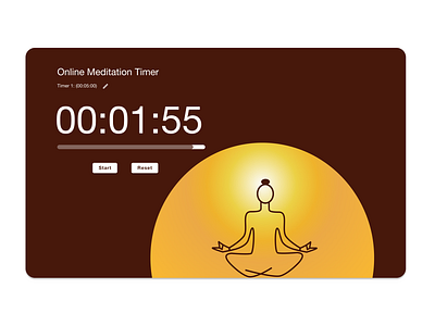 DailyUI 014 - Countdown Timer branding colors countdown countdown timer dailyui dailyuichallenge day14 design figma illustration meditation sunrise sunset typography ui vector