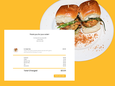 DailyUI Challenge #017 - Email Receipt