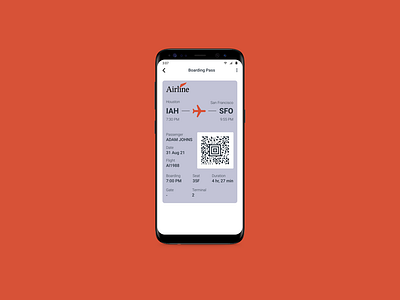 Daily UI 024 - Boarding Pass