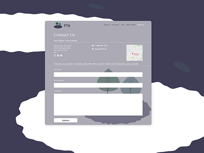 Daily UI #028 - Contact Us contact form contact page contact us dailyui dailyui 028 dailyuichallenge day 28 design dribbble figma form form design illustration plant trees submit trees ui uidesign ux vector