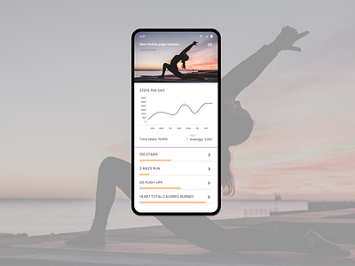 Daily UI #041 - Workout Tracker 100daychallenge dailyui dailyuichallenge design dribbble figma fit happy healthy illustration mindfulness tracker trackers ui uidesign unsplash ux workout yoga yoga pose