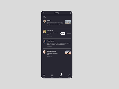 Daily UI #47 - Activity Feed 100daychallenge activity activity feed dailyui dailyuichallenge day47 design dribbble figma icon social network ui uidesign