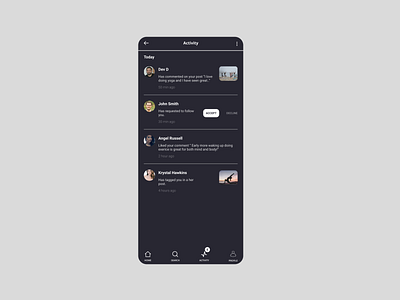 Daily UI #47 -  Activity Feed